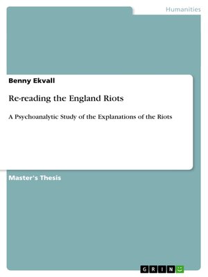 cover image of Re-reading the England Riots
